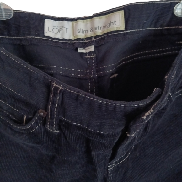 LOFT BLACK COURDROY SLIM & STRAIGHT - Picture 6 of 9